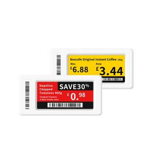 Serie Lite di etichette elettroniche per scaffali multilingue da 2,13 pollici