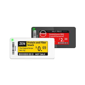 Etichette elettroniche multilingue da 2,66 pollici per bordi da scaffale Serie sottile