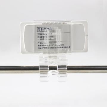 Clip verticale per tag ESL per gancio in metallo