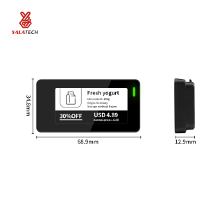 Etichetta per scaffale digitale multilingue per congelatore da 2,13 pollici impermeabile