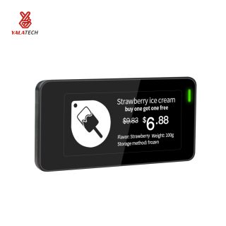 Etichetta per scaffale digitale multilingue per congelatore da 2,9 pollici impermeabile