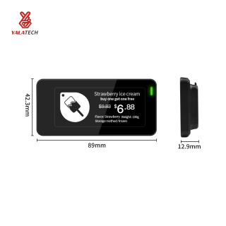 Etichetta per scaffale digitale multilingue per congelatore da 2,9 pollici impermeabile