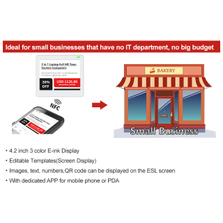 Tag prezzo digitale NFC 4,2 pollici